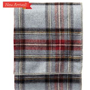 Pendleton Wool Blanket Throw- Grey Stewart Plaid